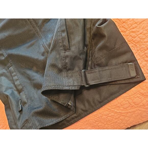 Bilt Motorcycle Jacket Size L Black Padded Back & Arms Mesh Front Used - Picture 6 of 12